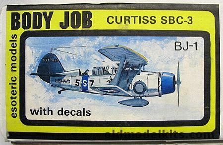 Esoteric 1/72 Curtiss SBC-3 Body Job Conversion, BJ-1 plastic model kit